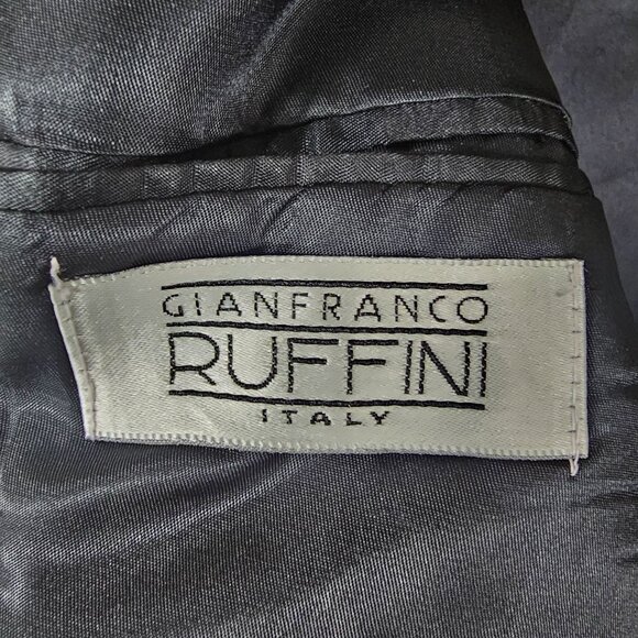 Gianfranco Ruffini Men Black Cashmere Blend Blazer Sz 42R Quiet Luxury Old Money - Picture 6 of 13